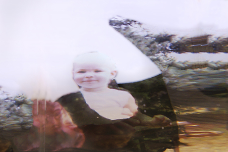 dissolving image of a young girl