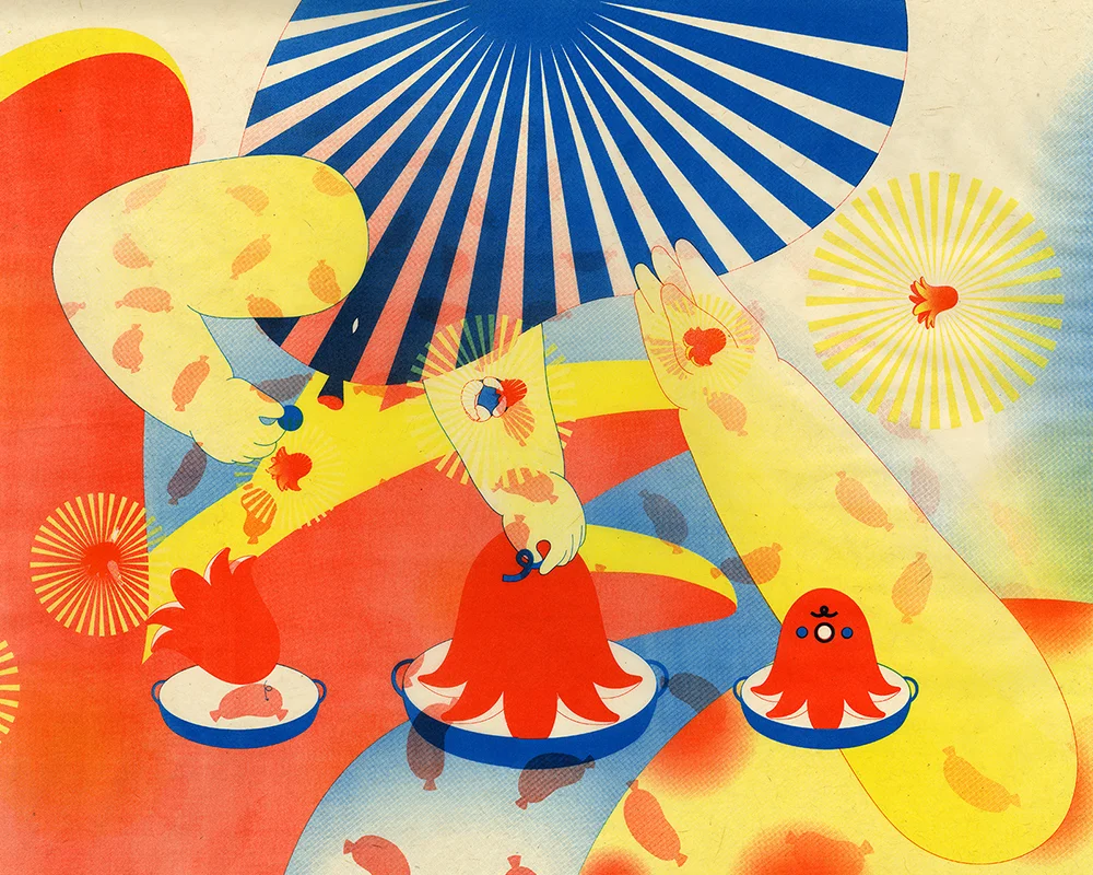Sausage Party V by Qiaoyi Shi, MFA Printmaking ’17