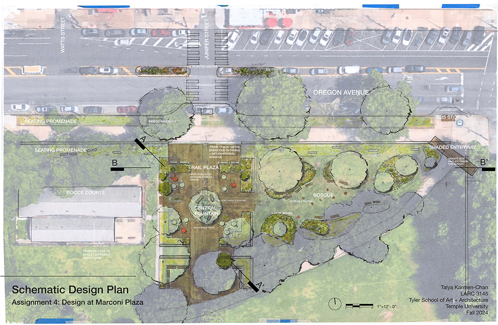 Schematic Design at Marconi Plaza by Talya Carmen-Chan