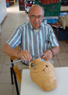 Philip Betancourt philip betancourt measures a ceramic jug