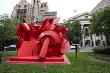 Composed Presence, sculpture on Park Avenue by Albert Paley