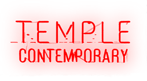 Temple Contemporary Glowing Red Logo
