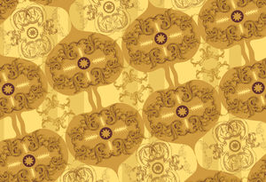 Yellow wallpaper pattern design