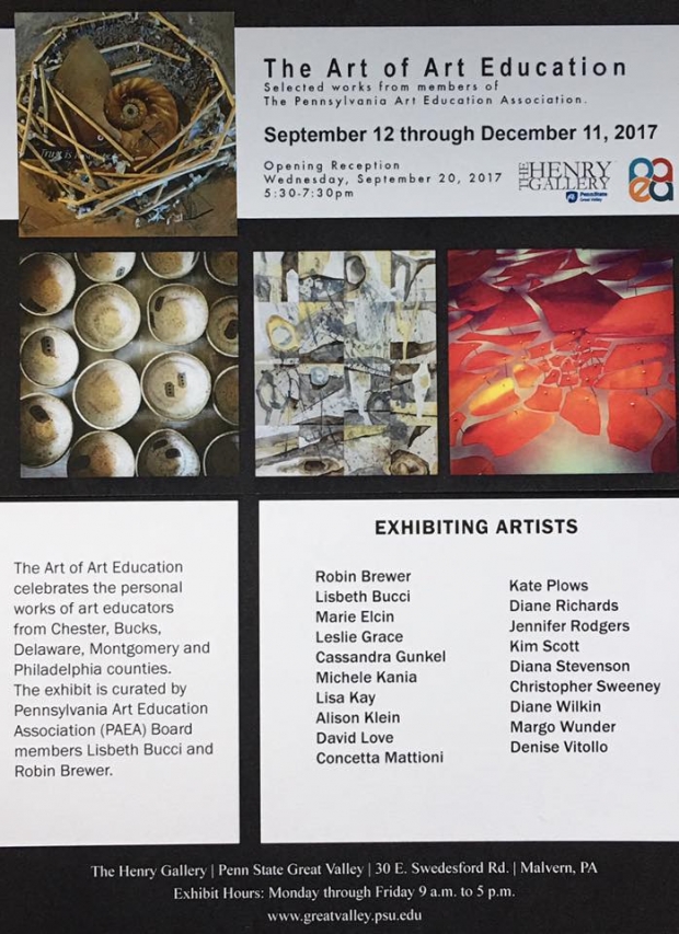 The Art of Art Education Flyer, featuring artwork. 