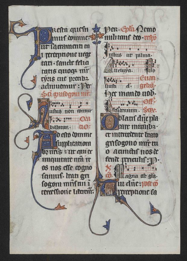 Colorful historical manuscript