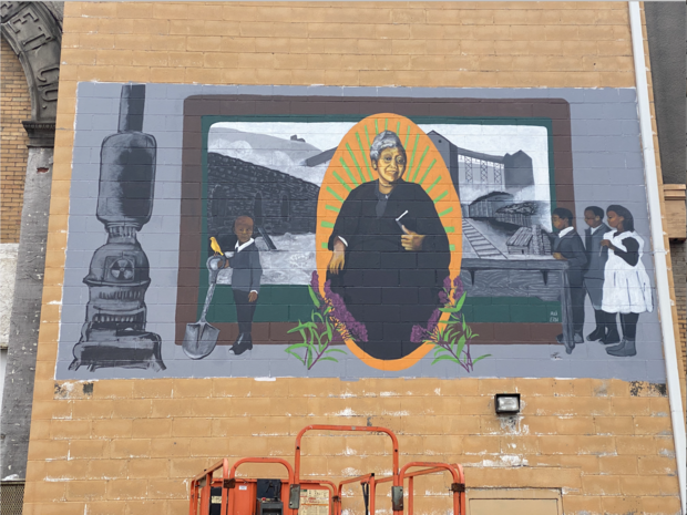 mural of Carrie Williams Saint of Coketon Ali Printz