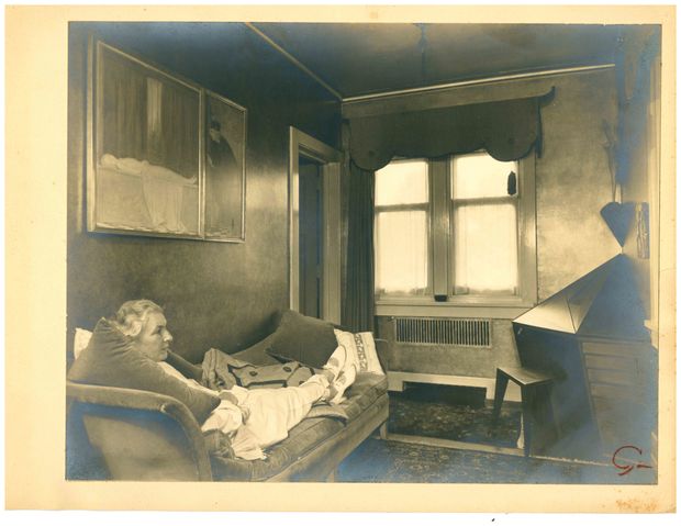 Helene Fischer in her study with Wharton Esherick desk