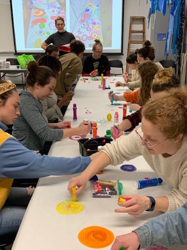 Adaptive Arts Workshop Student Teachers participate in Adaptive Arts Activity