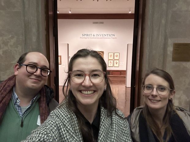 selfie with Ari Lipkis, Emma Holter and Flavia Barbarini