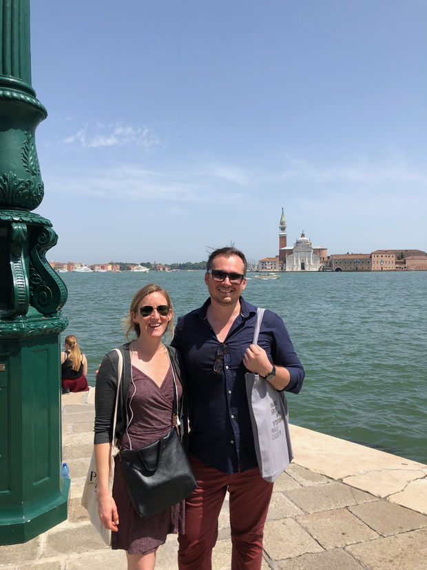 Joe Kopta and Liz Dunteman in Venice Joe Kopta and Liz Dunteman in Venice