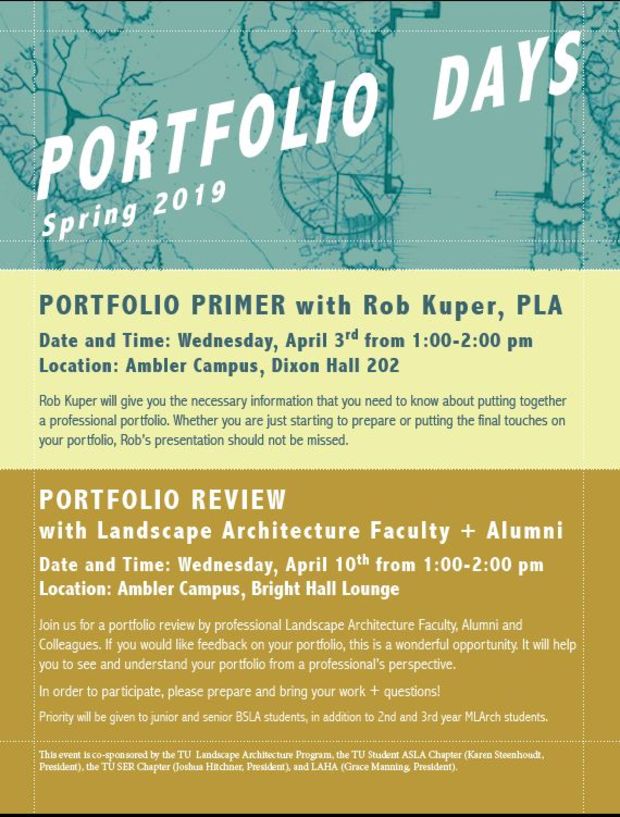 portfolio review informational flyer portfolio review informational flyer