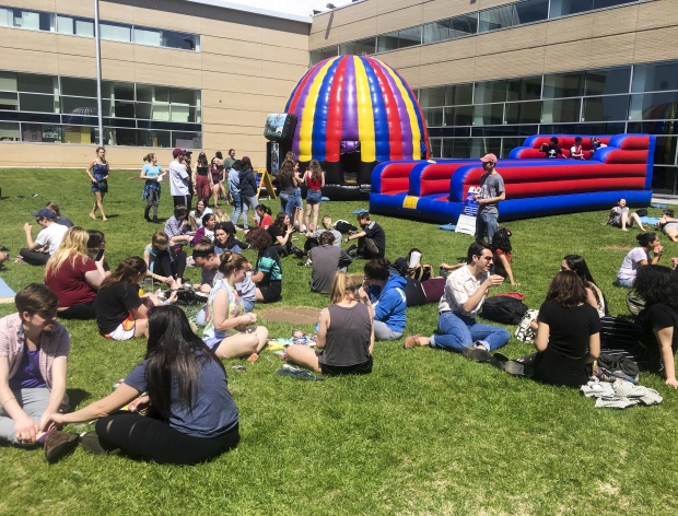 Tyler Carnival Students in the Tyler Courtyard
