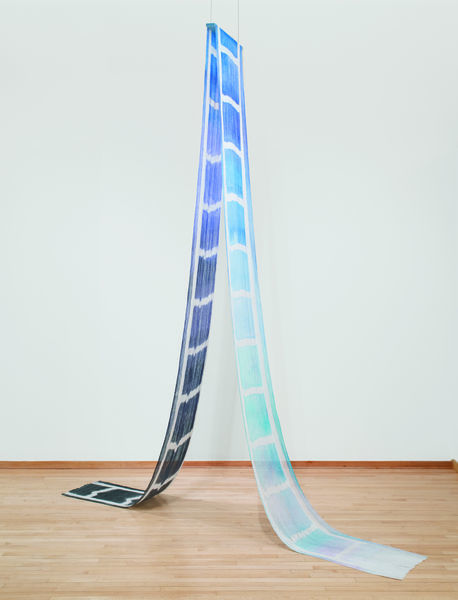 Gallery installation view of fibers artwork by Anna Bockrath