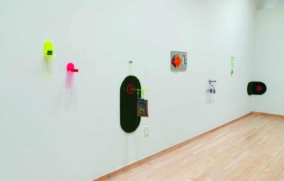 Gallery installation view of artwork by Maxwell Davis