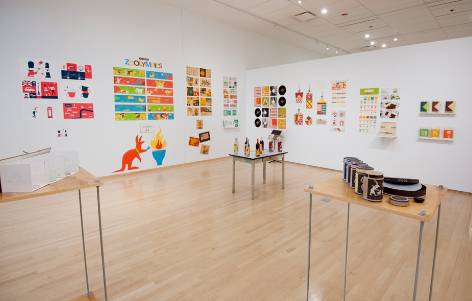 installation view of MFA Thesis design show