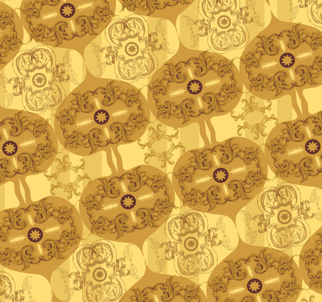 Yellow wallpaper pattern design