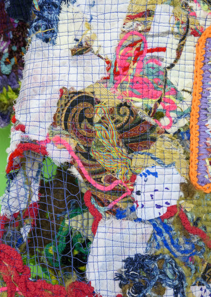 Colorful fiber arts work by Kara Anstine