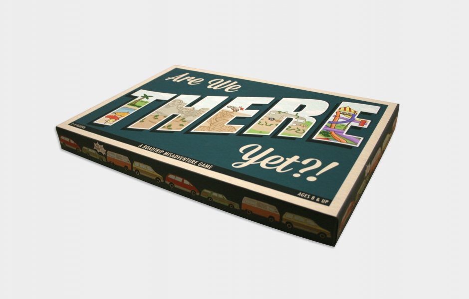 student-made graphic design board game project by Lou Stuber