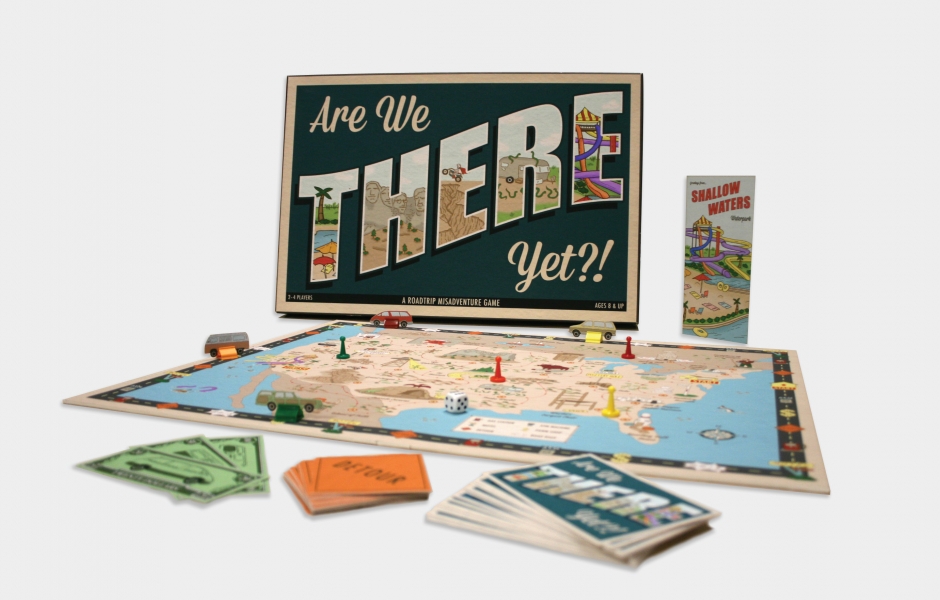 student-made graphic design board game project by Lou Stuber