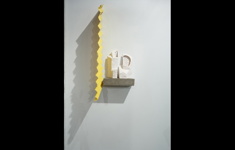 Paper Scrim with Ceramic oBjects