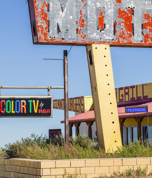 Photograph of an old motel