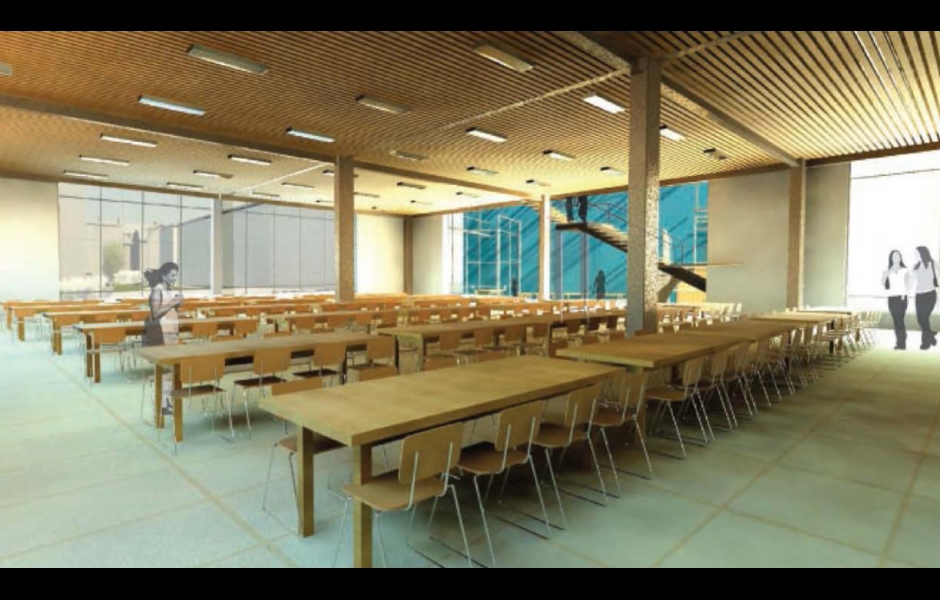M Arch Comprehensive Design Tyler School Of Art Dining Room Rendering