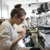 student working in the jewelry facilities
