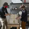 students working together on a project