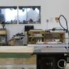 An empty studio space for sculpture students inside Tyler