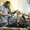 people shopping at the Tyler art market
