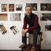 Billy Yalowitz sitting on a chair in a Tyler classroom